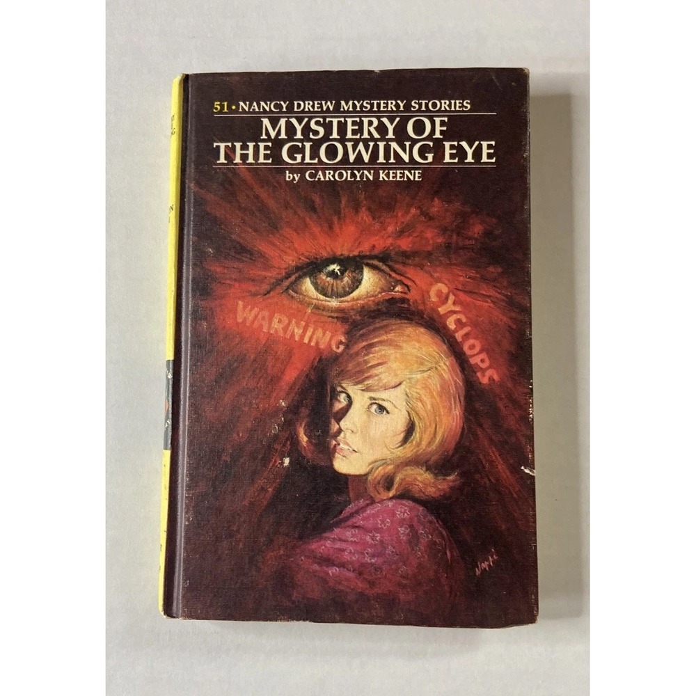 Mystery of the Glowing Eye by Carolyn Keene #51 Nancy Drew 1974 Yellow Hardcover